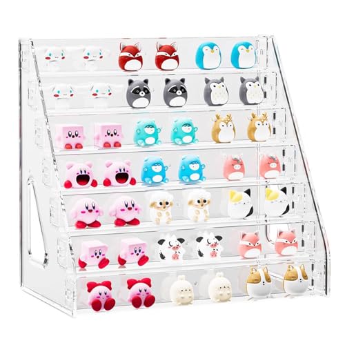 7-Tier Acrylic Display Stand for Perfume, Cosmetics, and Collectibles