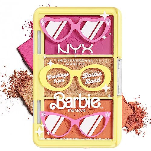NYX Professional Makeup Barbie Mini Cheek Palette - Blush & Highlighter