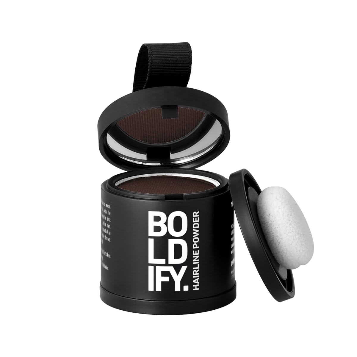 BOLDIFY Hairline Powder - Water-Resistant Root Touch Up for Gray Coverage | 10g Medium Brown, 24-Hour Stain-Proof