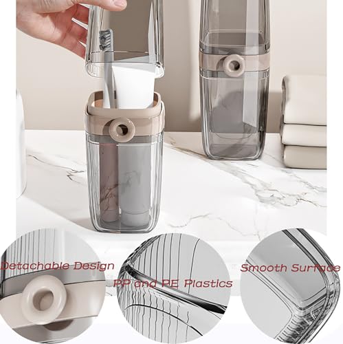 Travel Soap and Toothbrush Case Set - Leakproof Portable Holder