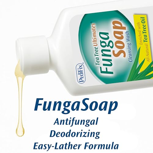 Pedifix FungaSoap Tea Tree Oil Body & Foot Wash, 6 Fl Oz