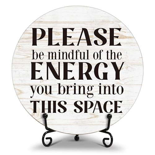 Inspirational Wooden Desk Decor Sign with Positive Affirmations