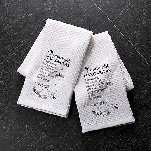Midnight Margaritas Tea Towel - Halloween Kitchen Gift