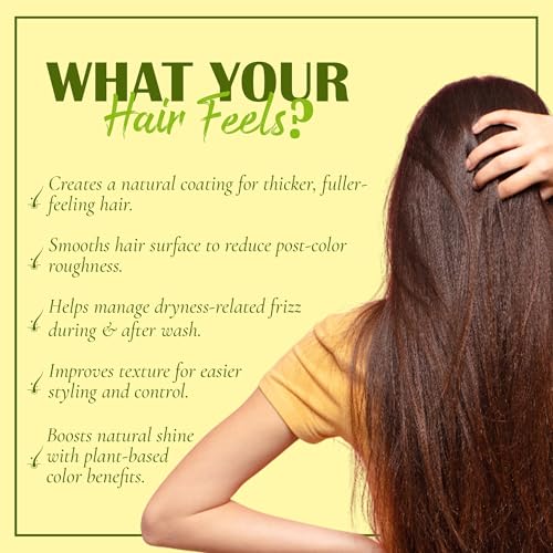 Mi Nature 100% Pure Henna Powder - Natural Hair Coloring & Conditioning, 227g