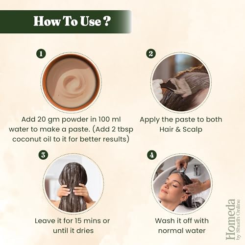Organic Shikakai Powder for Hair Growth - 3.5 oz Natural Cleanser