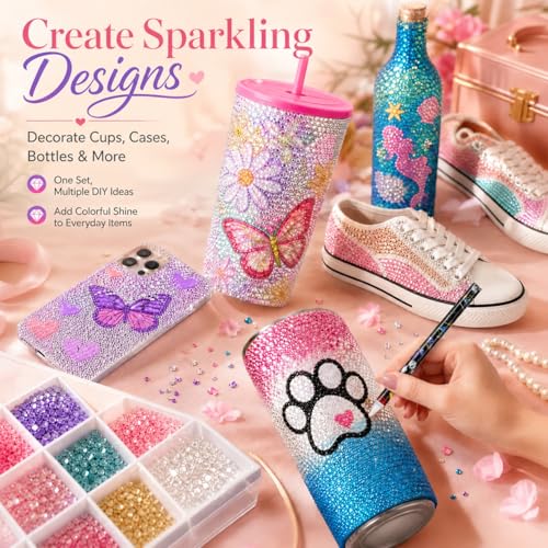 42,000 pcs Bedazzling Kit with 30 Colors & B7000 Adhesive