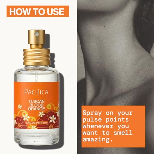 Pacifica Tuscan Blood Orange Perfume Spray 1 Fl Oz - Vegan, Cruelty-Free, Made in USA