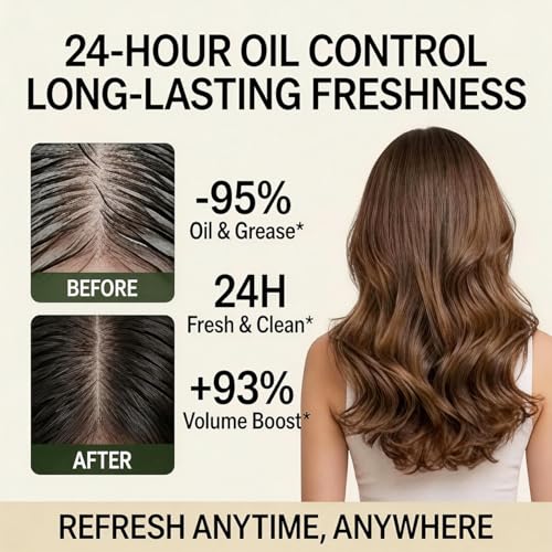 Spes Dry Shampoo Oil Control Gel 0.85 Fl Oz - No-Rinse Volumizing Hair Care