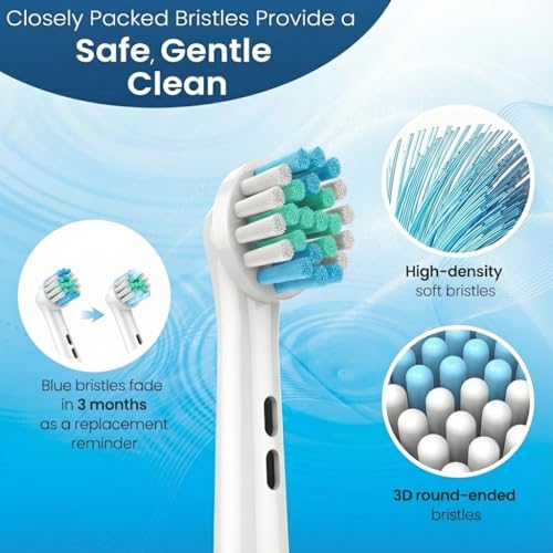 8-Pack Oral-B Compatible Toothbrush Heads with DuPont Bristles