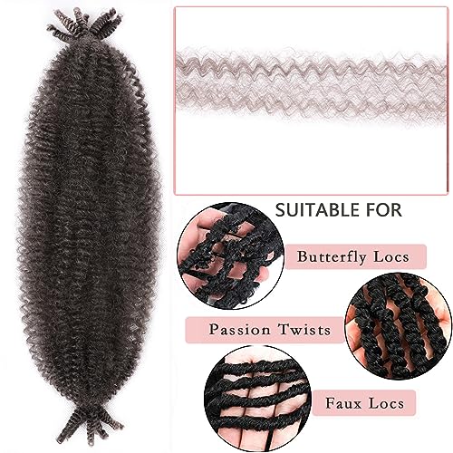 18 Inch Pre-Separated Springy Afro Twist Hair - 8 Packs (4#)