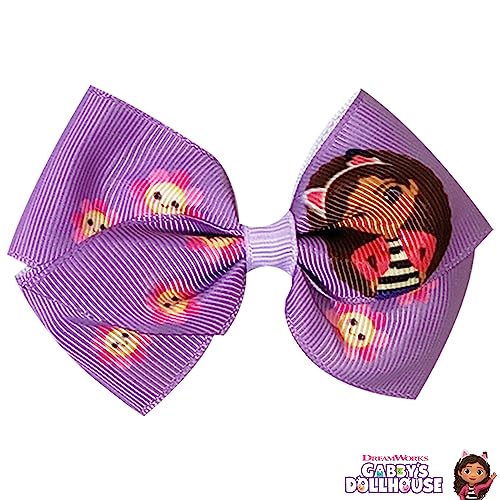 Gabby's Dollhouse Hair Bows Gift Set - 7 Pcs Non-Slip Clips for Girls