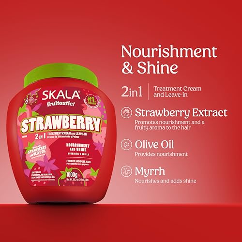 SKALA Strawberry 2-in-1 Treatment Cream & Leave-In Conditioner - 35.3 oz
