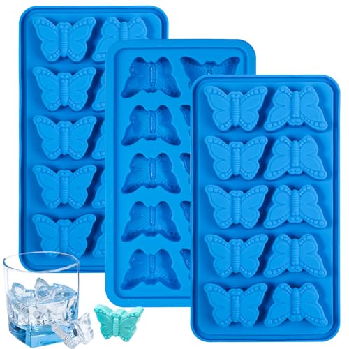 Webake Butterfly Silicone Mold - 10-Cavity 3D Ice Cube & Chocolate Maker