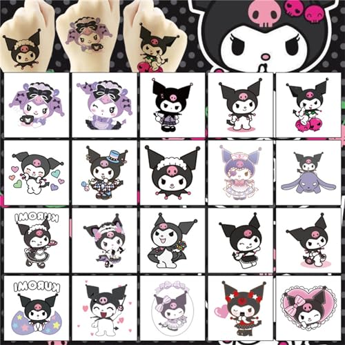 Kingmagnate 40pcs Kids Temporary Tattoos - Kawaii Birthday Party Favors