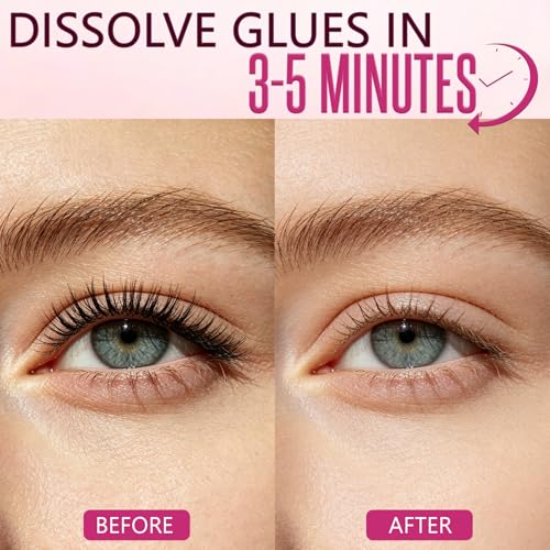 Pjordo Eyelash Extension Remover Cream Kit with Applicator Tools