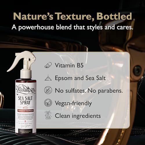 DandyMen Sea Salt Spray for Men - Texturizing Hair Spray, Matte Finish