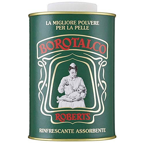 Borotalco Natural Body Powder 17.5oz Italy for Sensitive Skin & Fresh Bed Linens