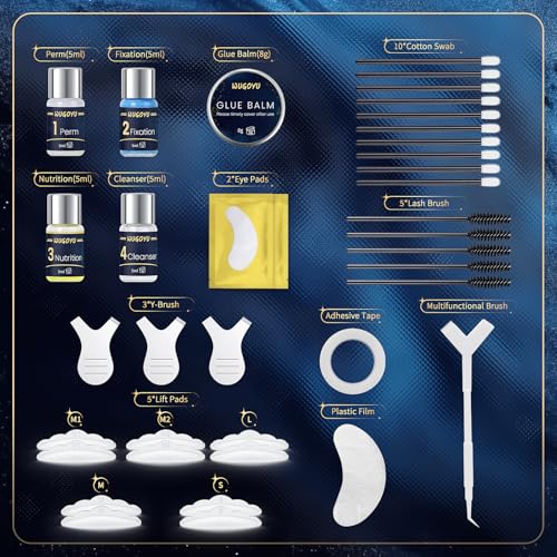 WUGOYU 2-in-1 Lash Lift and Eyebrow Lamination Kit - Blue Version
