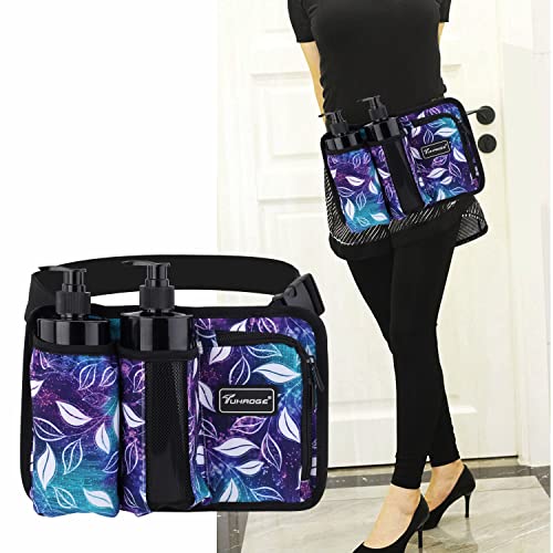 Tuhaoge 3-Bottle Massage Oil Holster Fanny Pack for Therapists