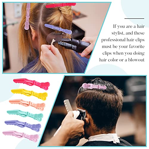 Jexine 50 Pcs Professional Alligator Hair Clips for Styling and Sectioning