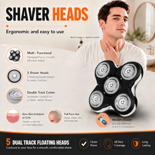 Replacement Shaver Head for Remington Balder Pro XR7000 XR1500