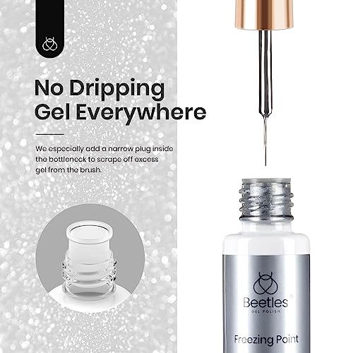 Beetles Reflective Glitter Gel Nail Polish Set for Nail Art - 2 Pcs