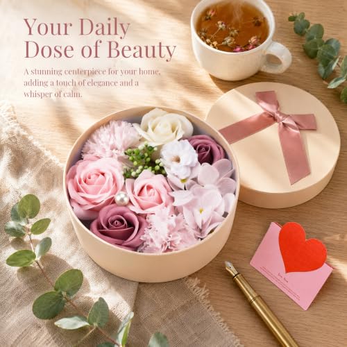 Pink Handmade Scented Soap Petals Gift Set - Little World 1 Ounce