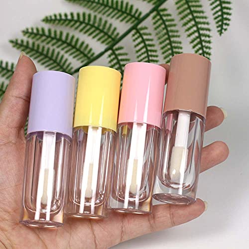 COSIDEA 14pcs 6ml Pink Round Lip Gloss Tubes for DIY