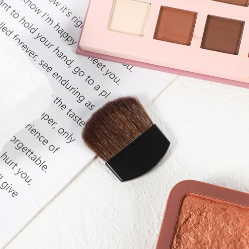 4Pcs Mini Powder Blush Brushes - Soft Travel Makeup Tools