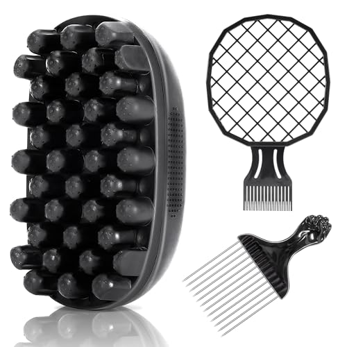 Belongtous Twist Hair Sponge Brush Set for Afro & Curly Hair