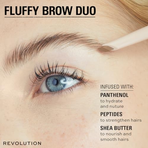 Revolution Brow Filter Duo - 2-in-1 Eyebrow Pencil & Gel, Blonde