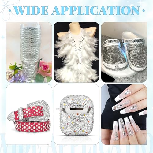 6000 Pcs Flatback Rhinestones with B7000 Glue for Crafting
