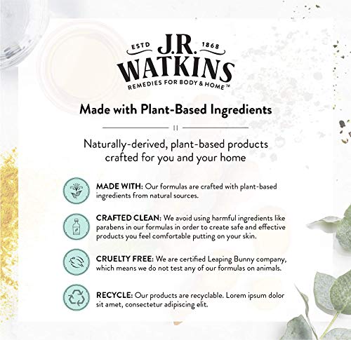 J.R. Watkins Lemon Cream Daily Moisturizing Body Wash, 18 Fl Oz