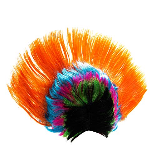 Rainbow Mohawk Wig for Halloween & Costume Parties - Eco-Friendly