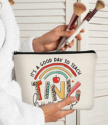 Teacher Appreciation Makeup Bag - Funny Quote Design, 7.5x10in