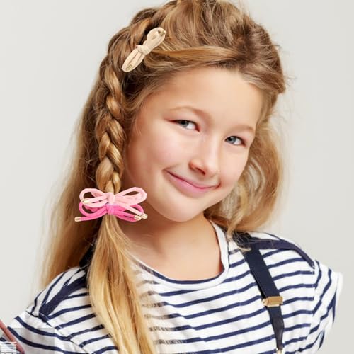 16PCS Braided Hair Ties with Bows | Adjustable Rubber Bands for Women & Girls