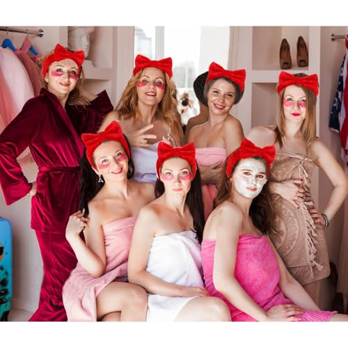 Jaciya Coral Fleece Spa Headband for Skincare & Makeup - 8 Pack