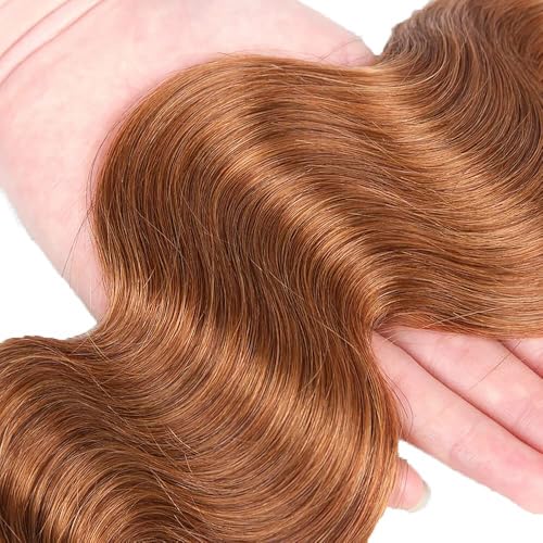 #30 Light Brown Body Wave 14 Inch Human Hair Bundle - 100g