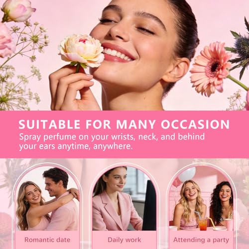 Musk Eau de Parfum for Women - Fresh Floral & Fruity Scent, 1pc