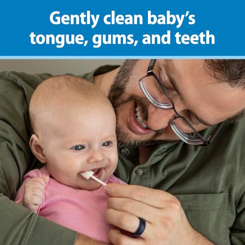 Dr. Brown's Baby Oral Cleaners - Soft Disposable Gauze Brush, 60 Count
