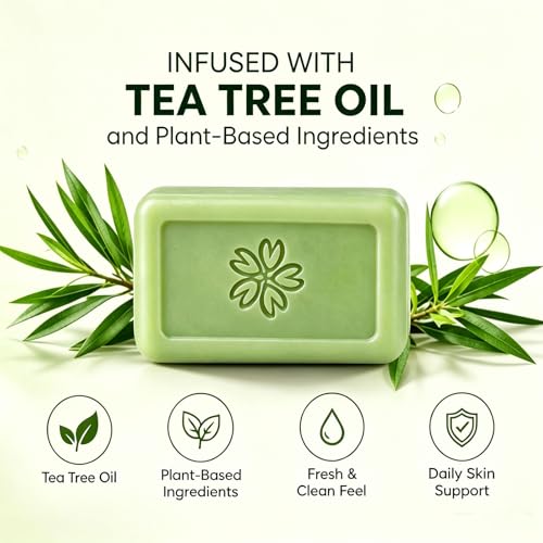Glo7 Ironbark Antifungal Soap Bar for Athlete's Foot - Tea Tree Oil Relief