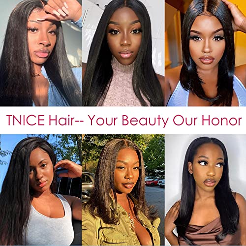 TNICE 8 Inch HD Lace Closure - 4x4 Straight Human Hair