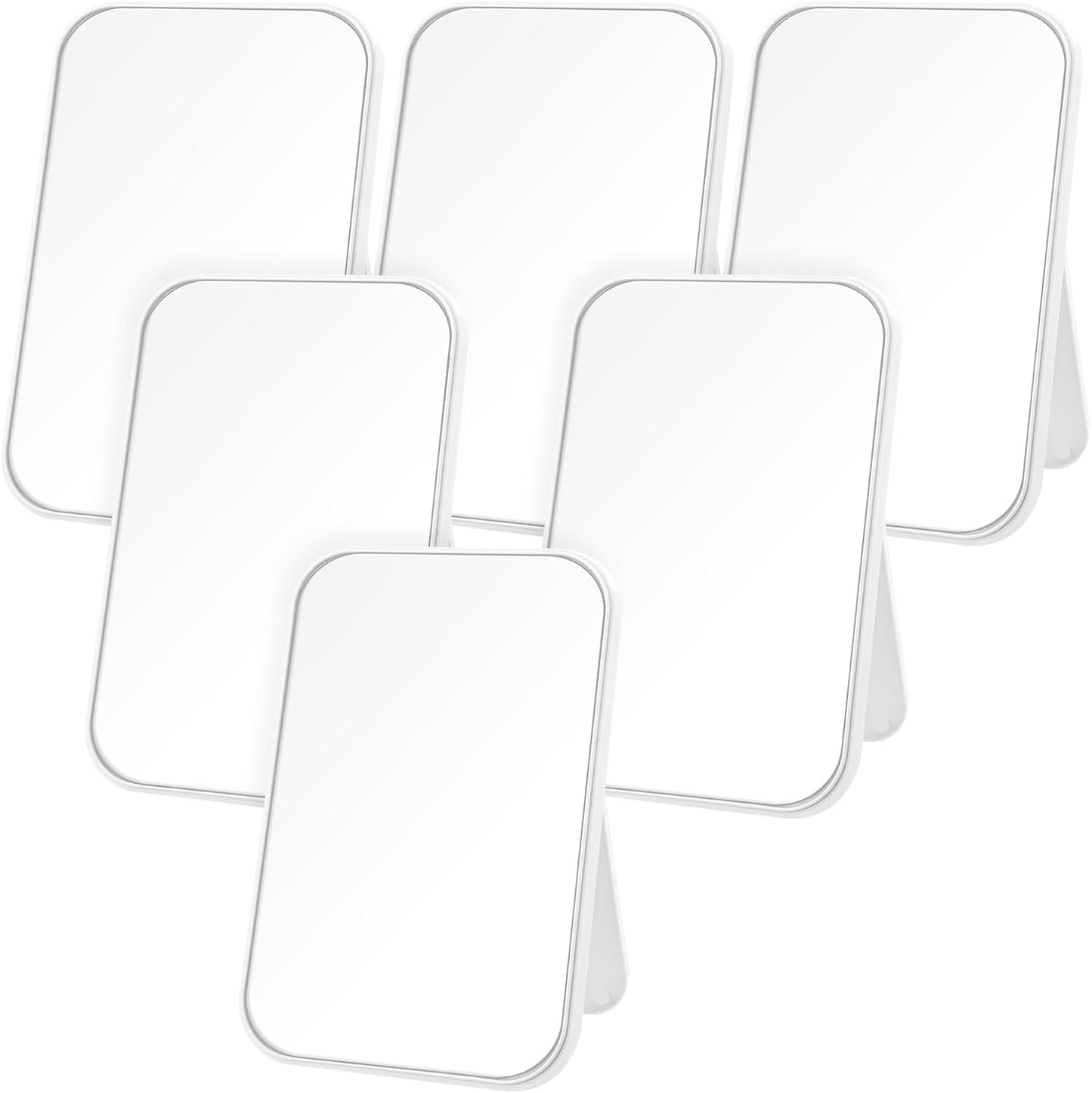 DoubleFill 6 Pcs Spa Party Mirror Set - Makeup Mirrors for Sleepover Favors | Pink