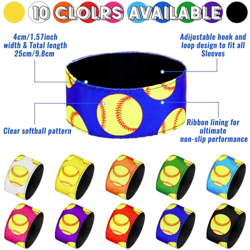 Yinder Softball Sleeve Holders - 10 Pair Sports Shirt Ties for Athletes