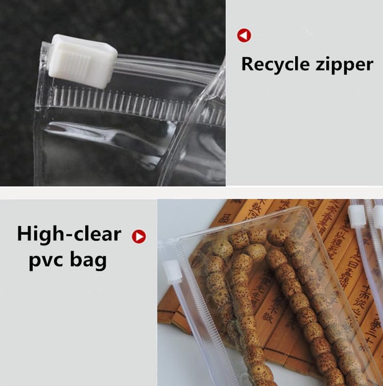 Clear Plastic Jewelry Zipper Bags - 20Pcs Waterproof Dustproof Storage for Earrings & Beads