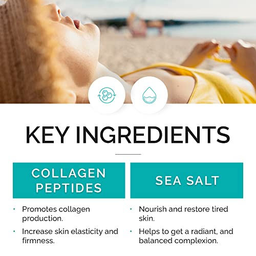 Vitamins and Sea Beauty Collagen & Sea Salt Facial Serum for Anti-Aging, Firming & Hydration - 2 Fl Oz