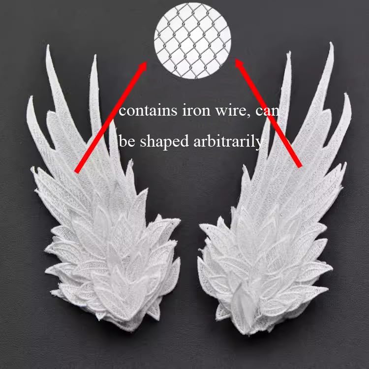 White Angel Wing Feather Hair Clips for Girls Women - Lolita Headwear & Cosplay Accessories