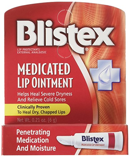 Blistex Medicated Lip Ointment 0.21 oz Pack of 6 - Soothes Dry, Chapped Lips