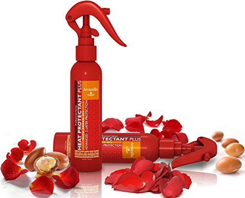 Arvazallia Heat Protectant Spray with Argan Oil - Frizz Control & Shine