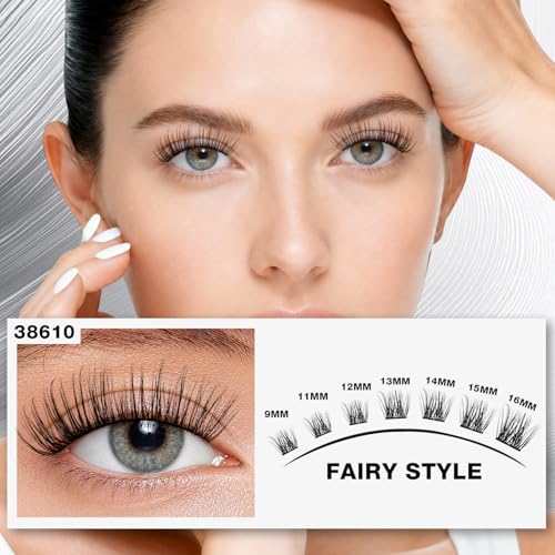 CHARMO'CLOCK Lash Clusters Kit: 168 DIY Eyelash Extensions Set with Bond & Seal